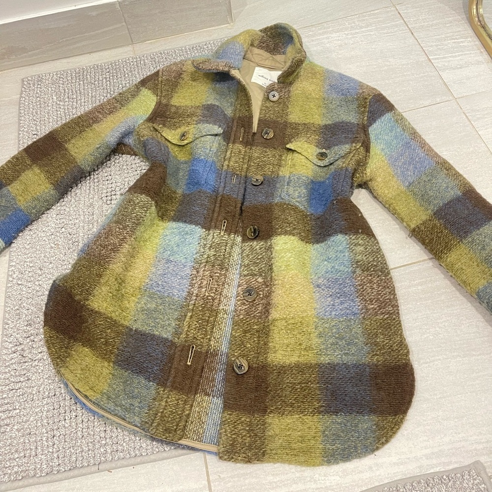 Wilfred free ganna shirt size xs plaid print - Picture 7 of 9